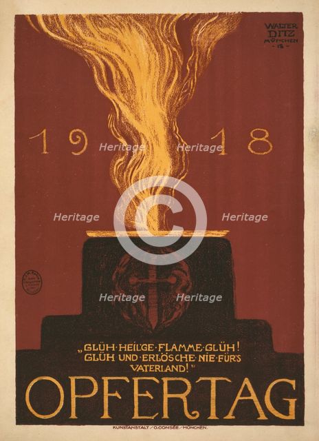 1918 Opfertag (Day of sacrifice), 1918. Creator: Ditz, Walter (1888-1925).