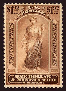 $1.92 Ceres Newspapers and Periodicals single, 1879. Creator: Unknown