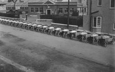 1920 Grahame - White cyclecars outside factory in Hendon. Creator: Unknown