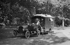 1921 Ford Model T with caravan. Creator: Unknown