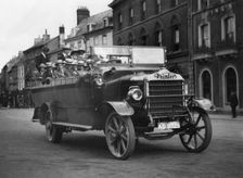 1922 Daimler charabanc in Cirencester. Creator: Unknown
