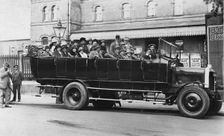 1922 Daimler Y charabanc at Portslade. Creator: Unknown