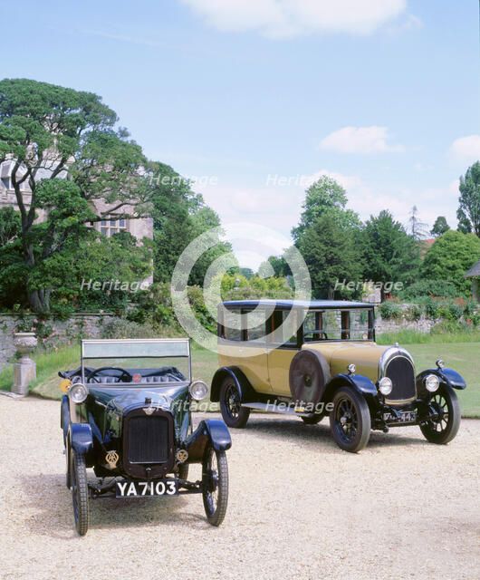 1923 Austin seven and 1924 Bean. Artist: Unknown.