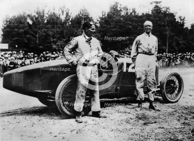 1923 French Grand Prix, Henry Segrave in Sunbeam Artist: Unknown.