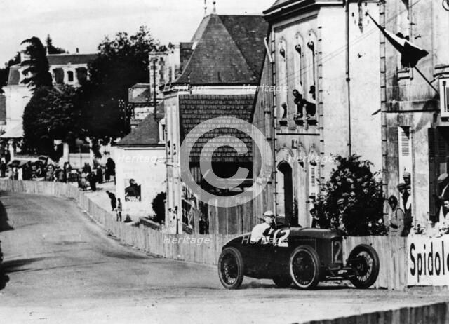 1923 French Grand Prix, Henry Segrave in Sunbeam Artist: Unknown.
