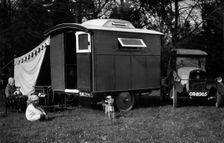 1924 Trojan with 1927 Lady Nimble caravan. Creator: Unknown