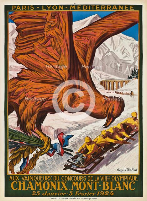 1924 Winter Olympics, Chamonix, 1924. Creator: Matisse, Auguste (1866-1931).