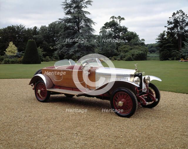 1924 Delage boattail Labourdette. Artist: Unknown.