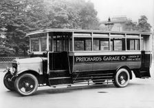 1925 Thornycroft bus for Pritchards garage. Creator: Unknown