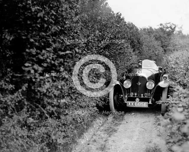 1925 Bentley of Miss MH Ogilvie taking part in the North West London Motor Club Trial, 1 June 1929. Artist: Bill Brunell.
