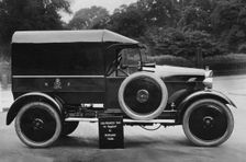 1925 Lea Francis Metropolitan Police van. Creator: Unknown