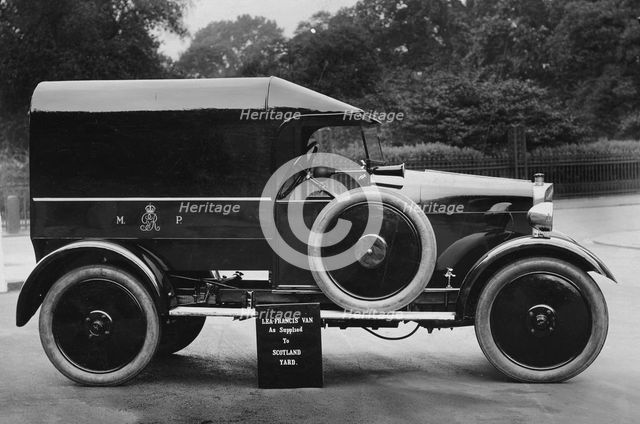 1925 Lea Francis Metropolitan Police van. Creator: Unknown.