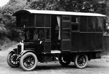 1925 Morris 1 ton camper van conversion by Hutchings. Creator: Unknown