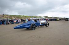 1925 Sunbeam 350 hp driven by Don Wales at Pendine Sands 2015. Creator: Unknown