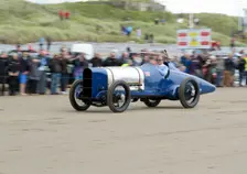 1925 Sunbeam 350 hp driven by Don Wales at Pendine Sands 2015. Creator: Unknown