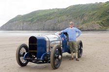 1925 Sunbeam 350 hp driven by Don Wales at Pendine Sands 2015. Creator: Unknown