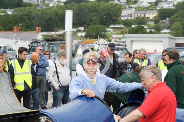 1925 Sunbeam 350 hp driven by Don Wales at Pendine Sands 2015. Creator: Unknown.
