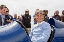 1925 Sunbeam 350 hp driven by Don Wales at Pendine Sands 2015. Creator: Unknown