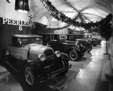 1926 Peerless cars on display at Motor show