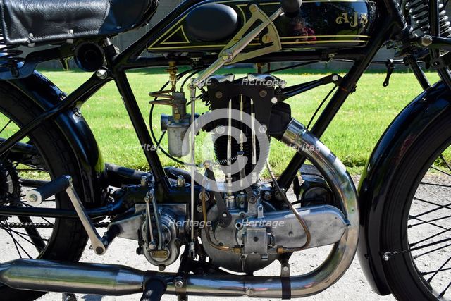 1927 AJS Big Port motorcycle. Creator: Unknown.