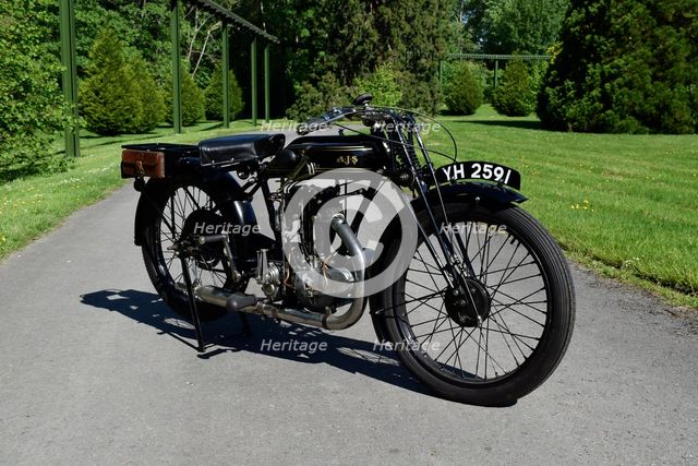 1927 AJS Big Port motorcycle. Creator: Unknown.
