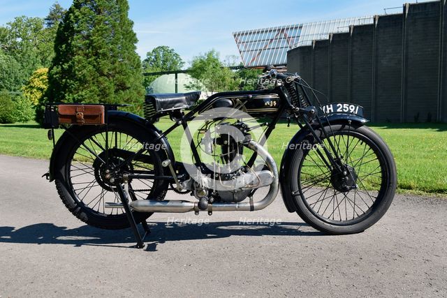 1927 AJS Big Port motorcycle. Creator: Unknown.