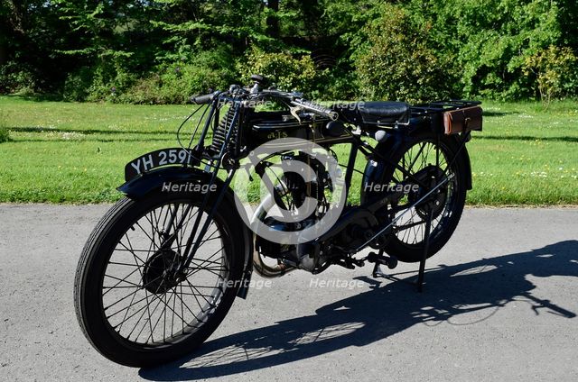 1927 AJS Big Port motorcycle. Creator: Unknown.