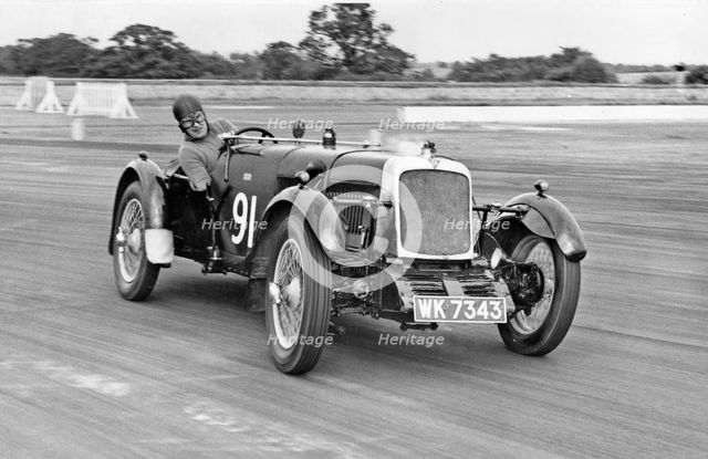 1928 Alvis 12-75 fwd at Silverstone. Creator: Unknown.