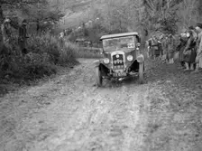 1928 Austin 12/4 4-seater tourer taking part in the Inter-Varsity Trial, 1930. Artist: Bill Brunell