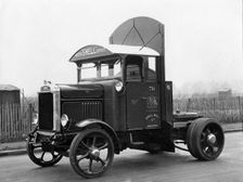 1928 Scammell tractor for Shell. Creator: Unknown