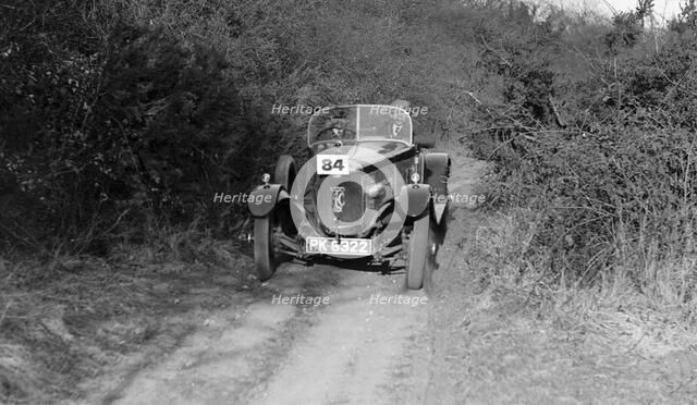 1929 AC Acedes Six Open tourer taking part in a trial Artist: Bill Brunell.