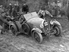 1929 Bugatti Type 40 open 4-seater Grand Sport taking part in the Inter-Varsity Trial, 1930. Artist: Bill Brunell