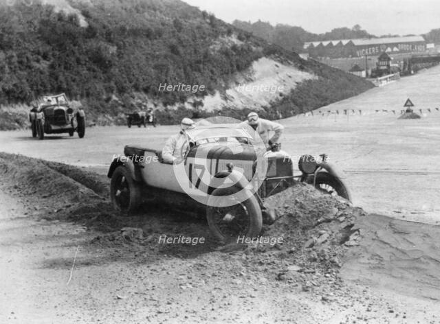 1929 Lagonda 2 litre, Brooklands, Surrey, (1930s?). Artist: Unknown