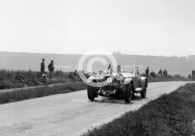 1929 Mercedes Benz driven by Earl Howe on 1930 Brighton rally acceleration trial Artist: Unknown.