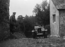 1929 Riley saloon of AP Squire competing in the JCC Lynton Trial, 1932. Artist: Bill Brunell