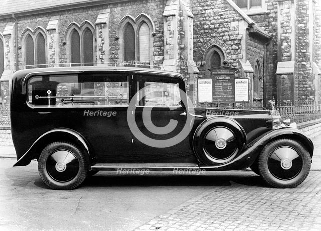 1929 Rolls Royce Phantom 1 hearse. Creator: Unknown.