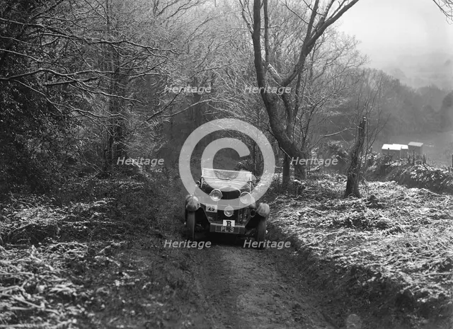 1930 Talbot 90 tourer taking part in a motoring trial, late 1930s. Artist: Bill Brunell.