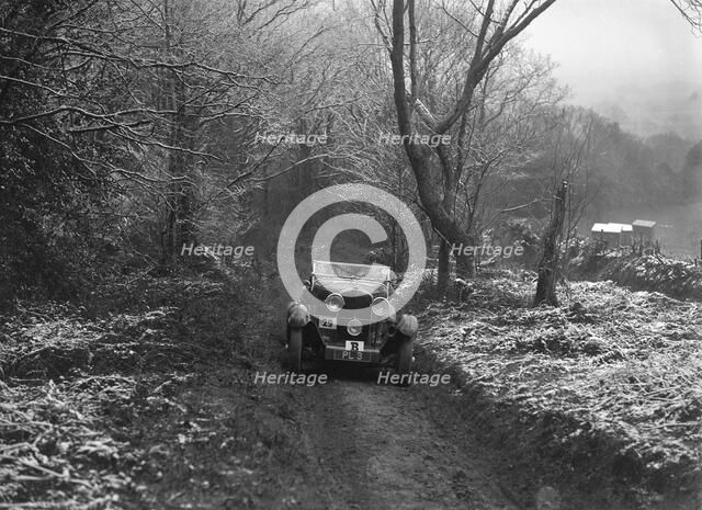 1930 Talbot 90 tourer taking part in a motoring trial, late 1930s. Artist: Bill Brunell.