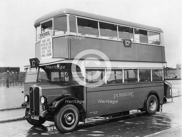 1930 AEC Regent bus. Creator: Unknown.