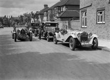 1930 Alfa-Romeo, Chrysler Coupe and Bugatti Type 43 2262cc. Artist: Bill Brunell