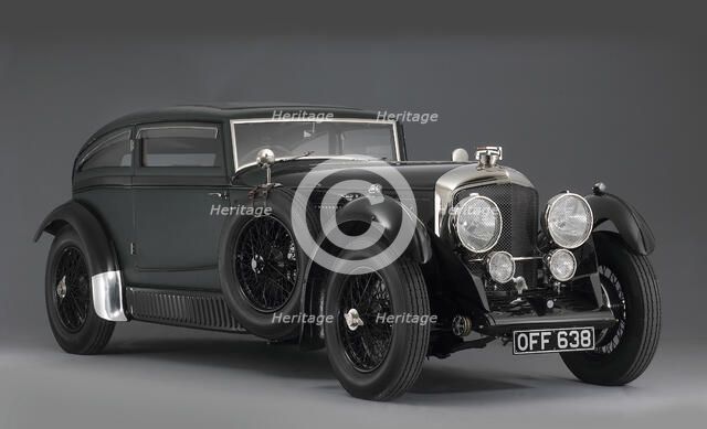 1930 Bentley 6.5 litre coupe Blue Train Artist: Unknown.