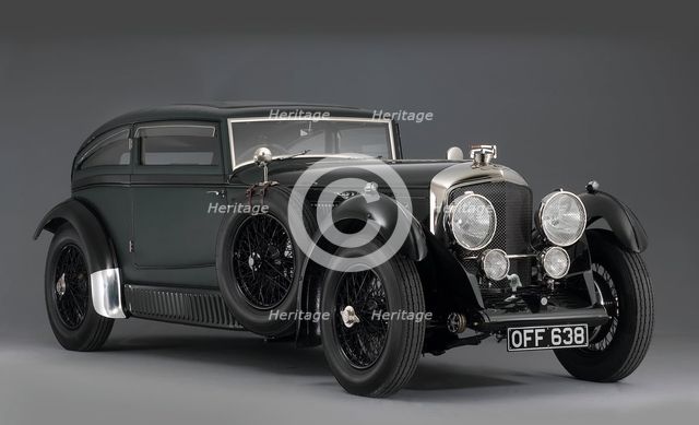1930 Bentley 6.5 litre coupe Blue Train Artist: Unknown.