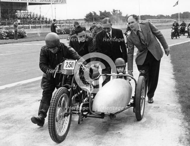 1930 Brough Superior at the VSCC 21st birthday party, 1955. Artist: Unknown