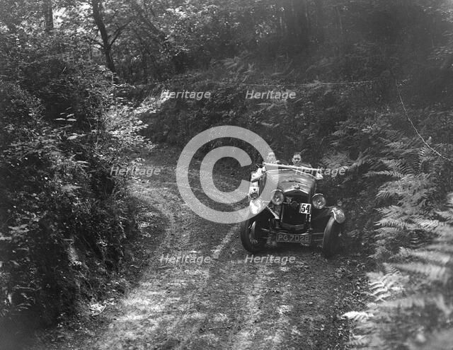 1930 Frazer-Nash Interceptor taking part in a motoring trial, 1930s. Artist: Bill Brunell.