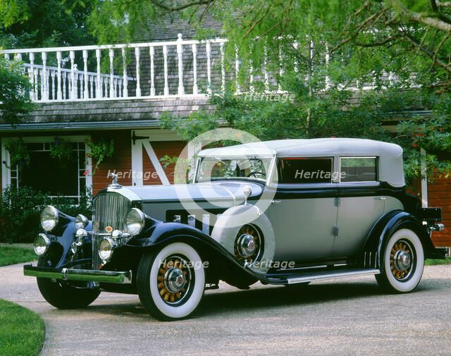 1930 Pierce Arrow 7 passenger phaeton. Artist: Unknown.