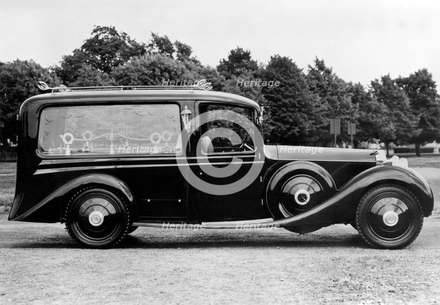 1930 Rolls Royce Phantom 1 hearse by Compton. Creator: Unknown.