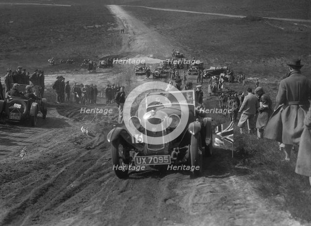 1930 Salmson competing in a motoring trial, Bagshot Heath, Surrey, 1930s.