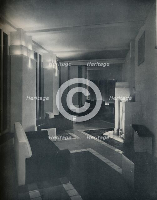 '1930s interior with contemporary lighting', 1930. Artist: Unknown.