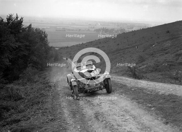 1932 Talbot 105 2970 cc Alpine Trial car competing in a Talbot CC trial. Artist: Bill Brunell.