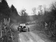 1932 Aston Martin competing in the Great West Motor Club Thatcher Trophy, 1938. Artist: Bill Brunell